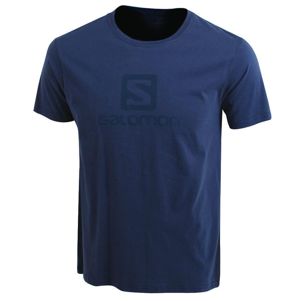 Salomon ACHIEVE SS M Camisetas Hombre - Azul Marino - Colombia (79380-PAIX)